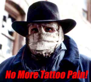 how to feel no pain while getting a tattoo