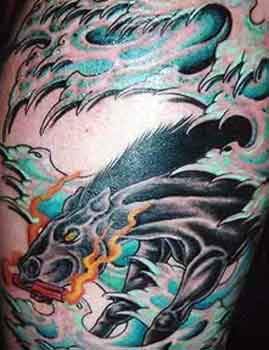tattoo of a mythical creature