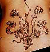 fantasy art tattoo featuring a maple tree
