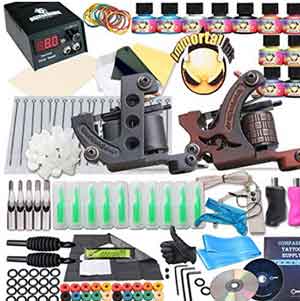 a whole bunch of common tattoo supplies